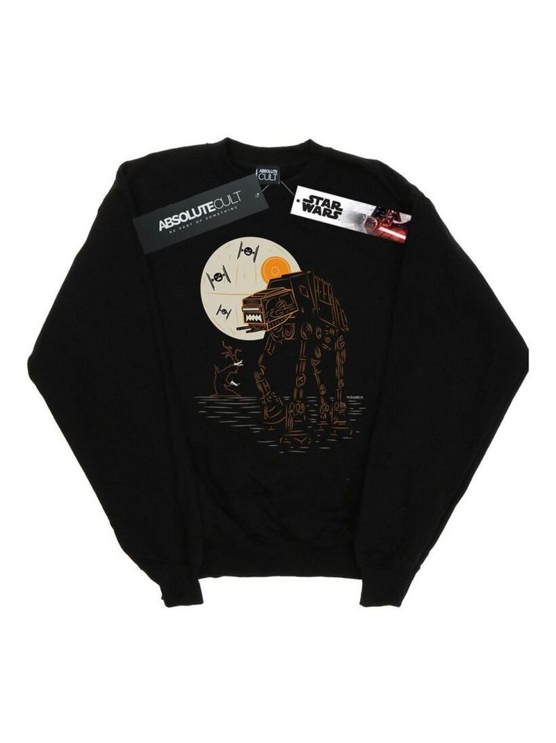 Star Wars - Sweat AT-AT Noir - Kiabi