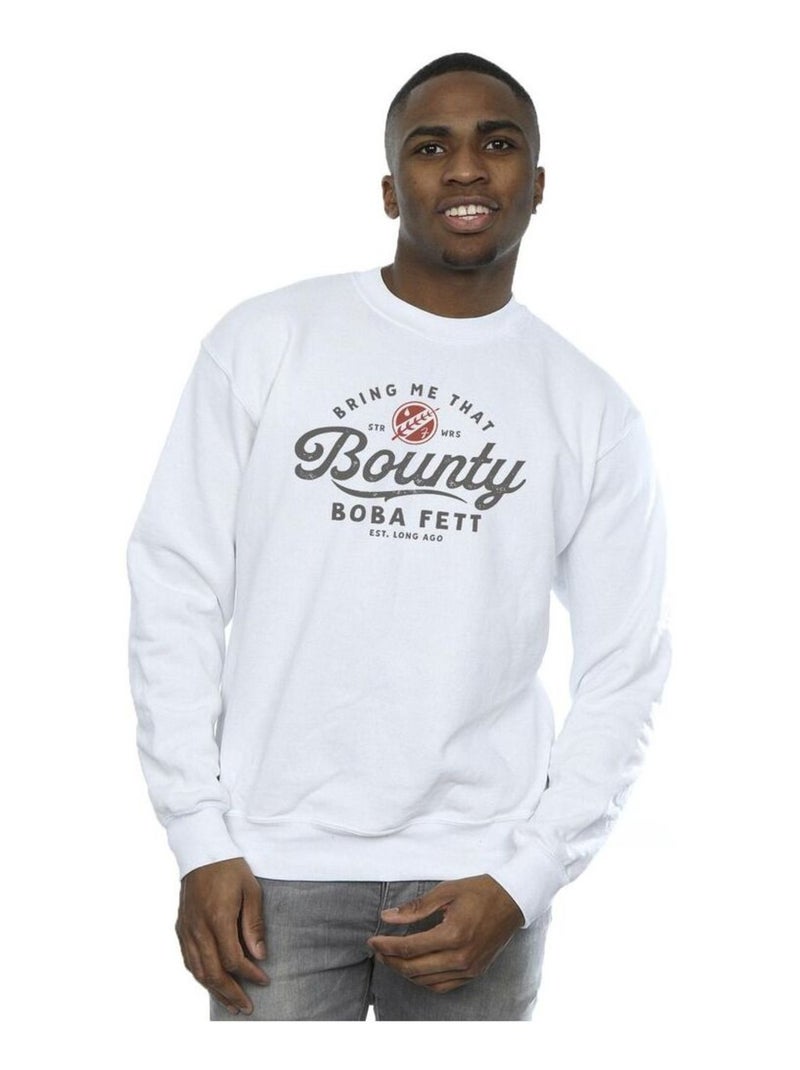 Star Wars - Sweat BRING ME THAT BOUNTY Blanc - Kiabi