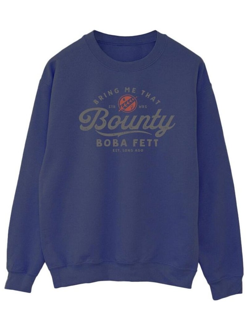 Star Wars - Sweat BRING ME THAT BOUNTY Bleu marine - Kiabi