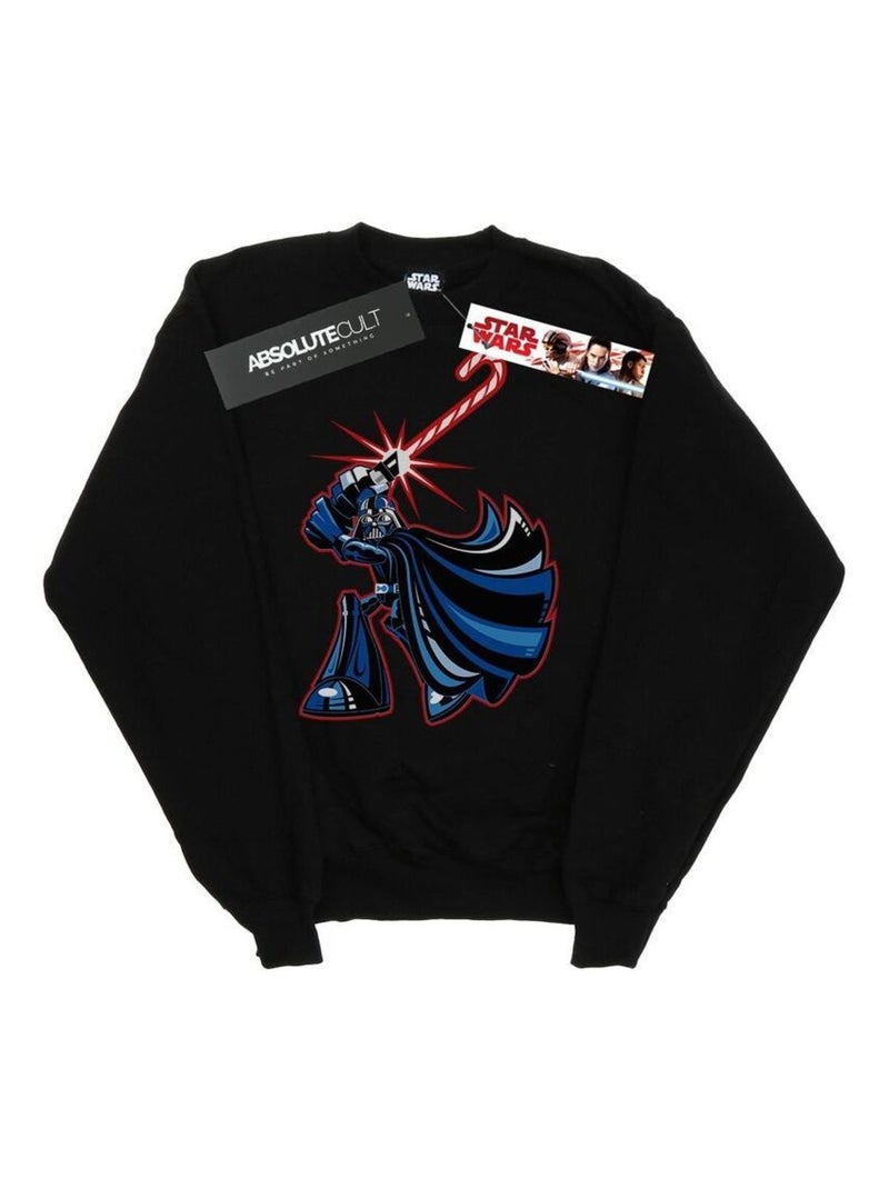 Star Wars - Sweat CANDY CANE Noir - Kiabi