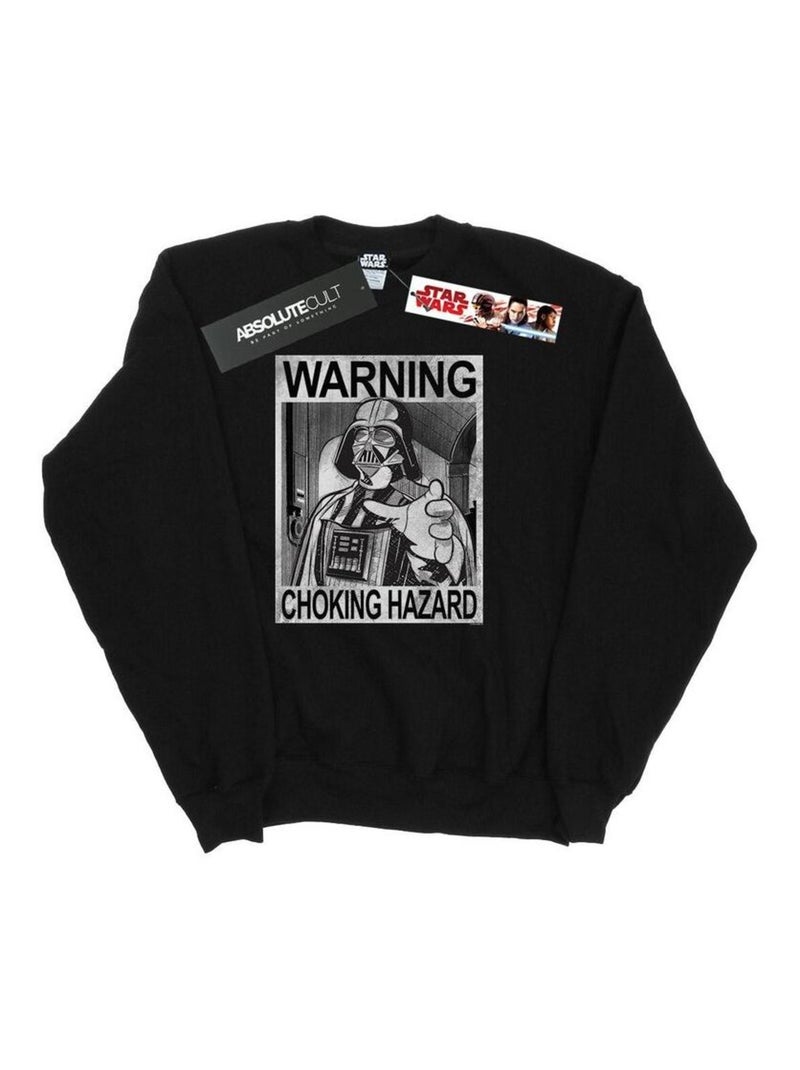 Star Wars - Sweat CHOKING HAZARD Noir - Kiabi