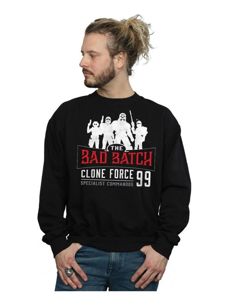 Star Wars - Sweat CLONE FORCE Noir - Kiabi