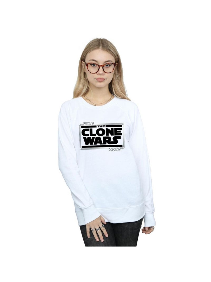 Star Wars - Sweat CLONE WARS Blanc - Kiabi