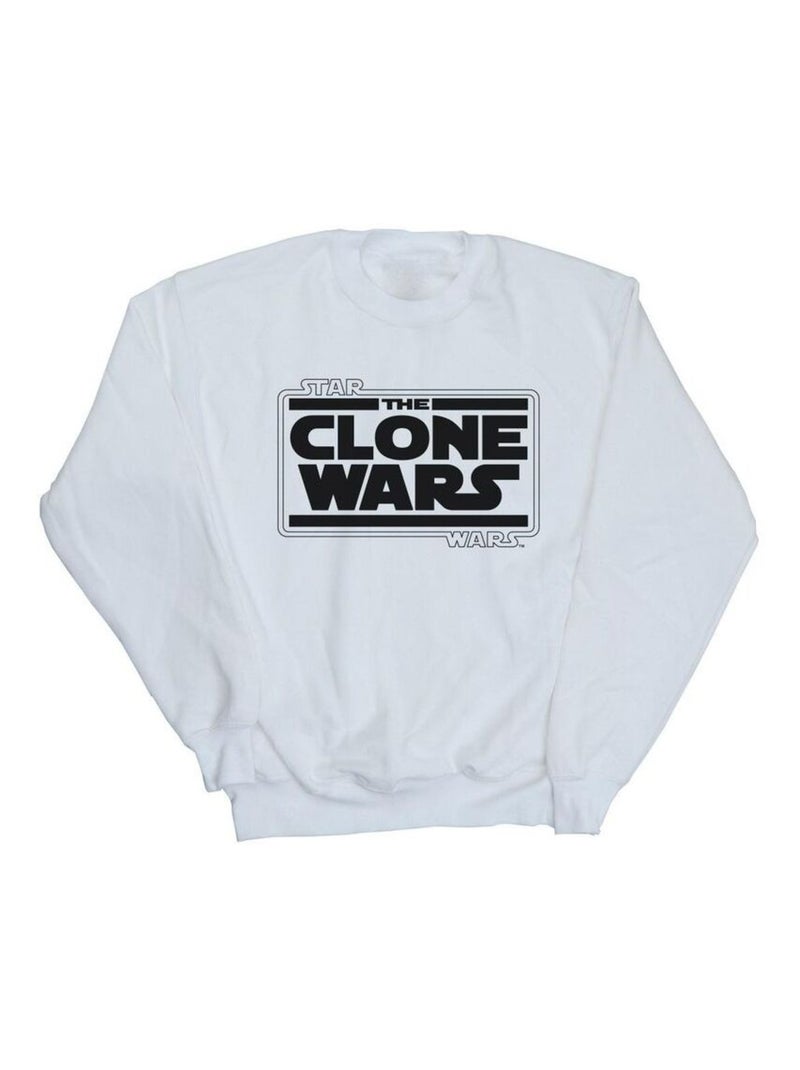Star Wars - Sweat CLONE WARS Blanc - Kiabi