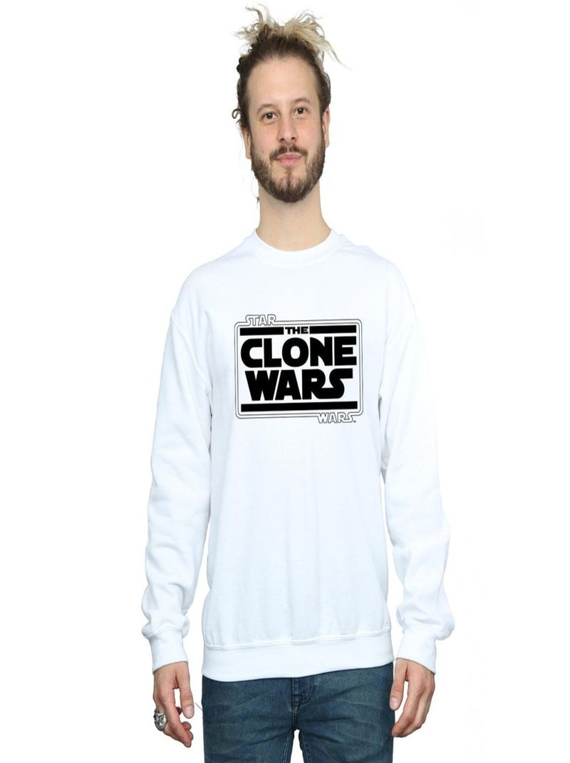 Star Wars - Sweat CLONE WARS Blanc - Kiabi