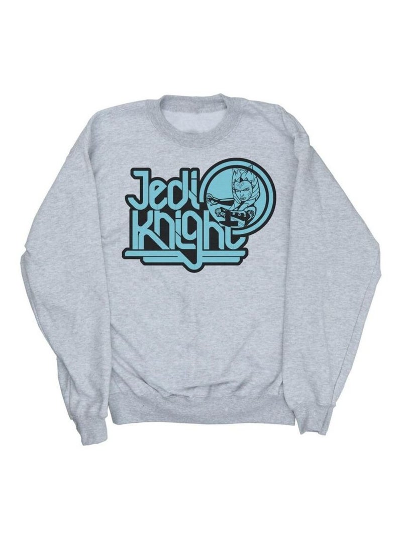 Star Wars - Sweat CLONE WARS JEDI KNIGHT Gris chiné - Kiabi