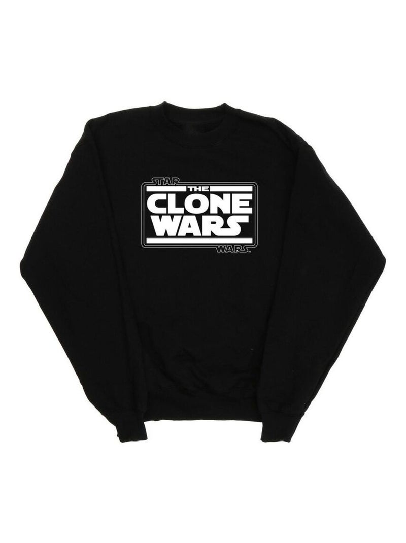 Star Wars - Sweat CLONE WARS Noir - Kiabi