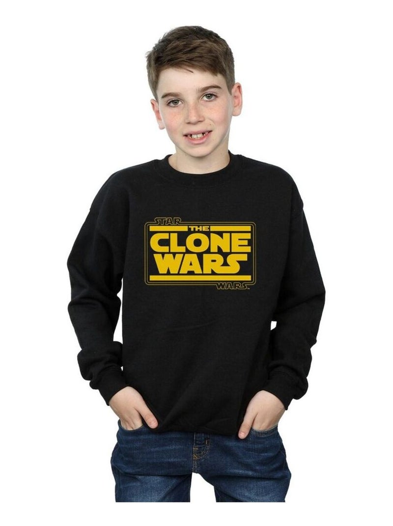 Star Wars - Sweat CLONE WARS Noir - Kiabi