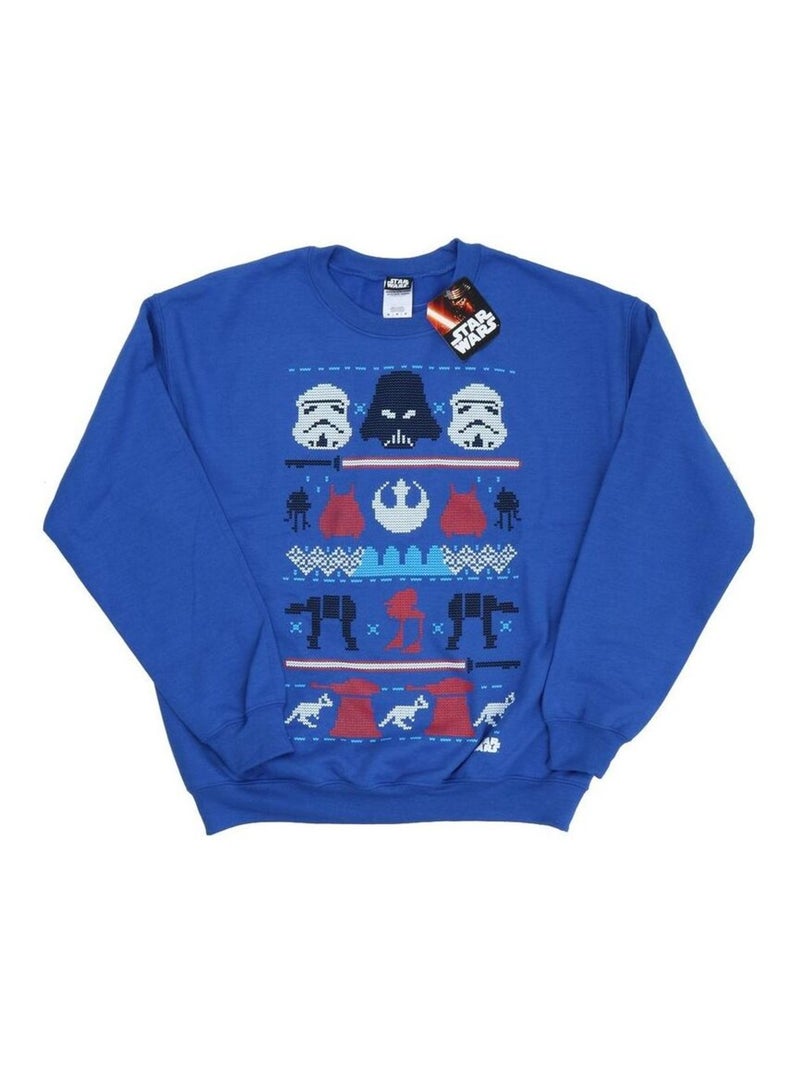 Star Wars - Sweat DARK SIDE Bleu roi - Kiabi