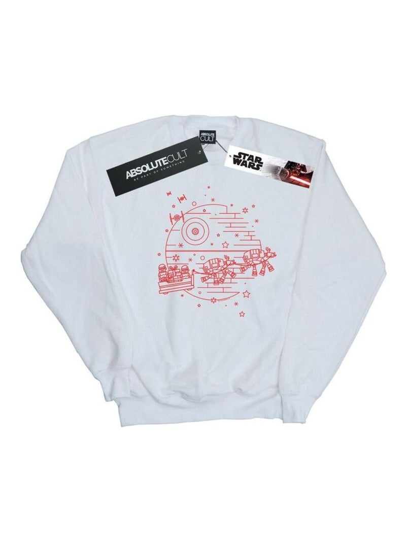 Star Wars - Sweat DEATH STAR Blanc - Kiabi