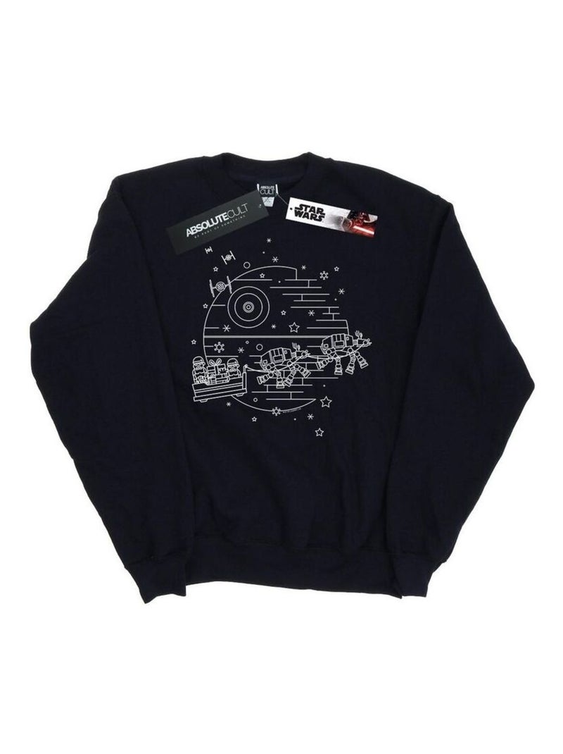 Star Wars - Sweat DEATH STAR Bleu marine - Kiabi