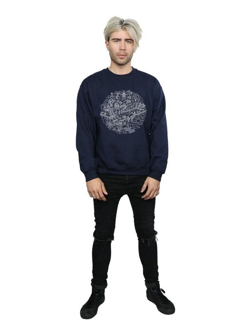 Star Wars - Sweat DEATH STAR Bleu marine - Kiabi
