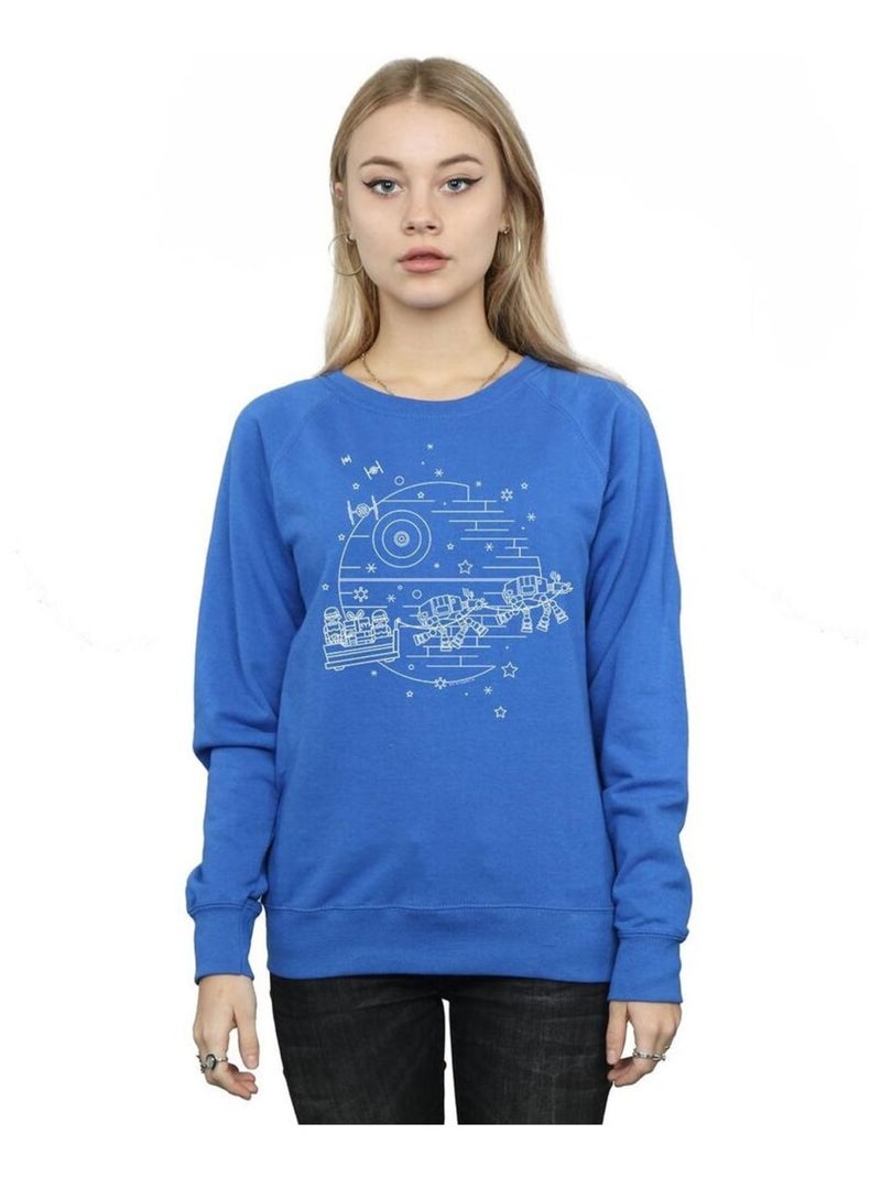 Star Wars - Sweat DEATH STAR Bleu roi - Kiabi