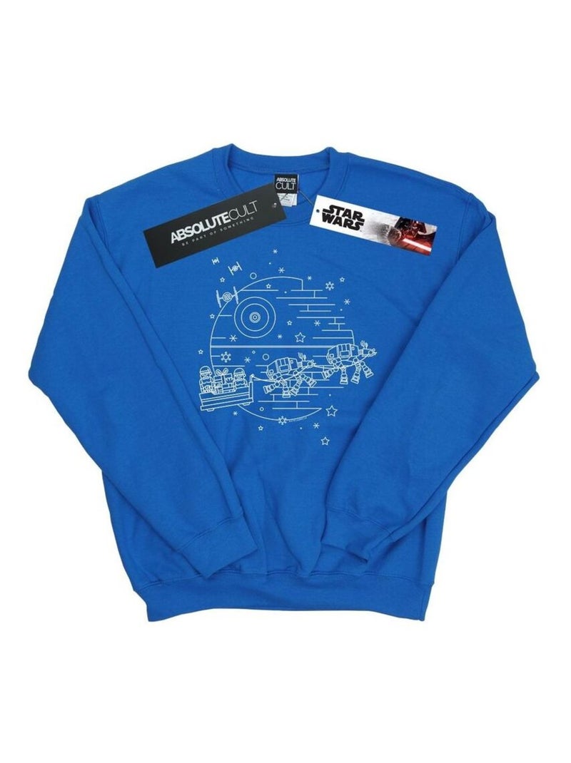 Star Wars - Sweat DEATH STAR Bleu roi - Kiabi