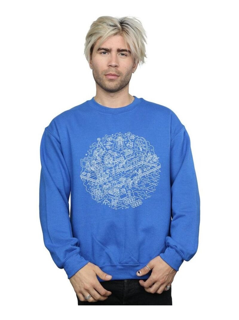 Star Wars - Sweat DEATH STAR Bleu roi - Kiabi