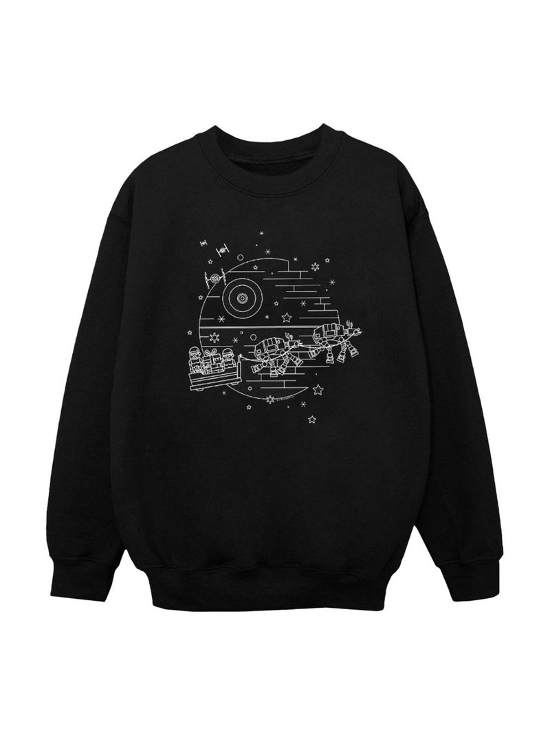 Star Wars - Sweat DEATH STAR Noir - Kiabi