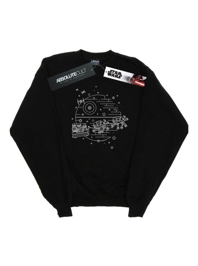 Star Wars - Sweat DEATH STAR Noir - Kiabi