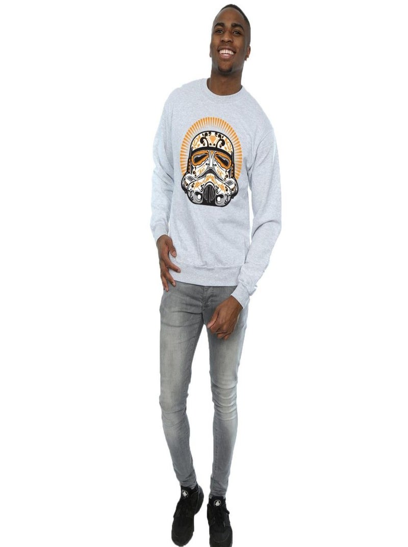 Star Wars - Sweat DIA DE LOS MUERTOS Gris chiné - Kiabi