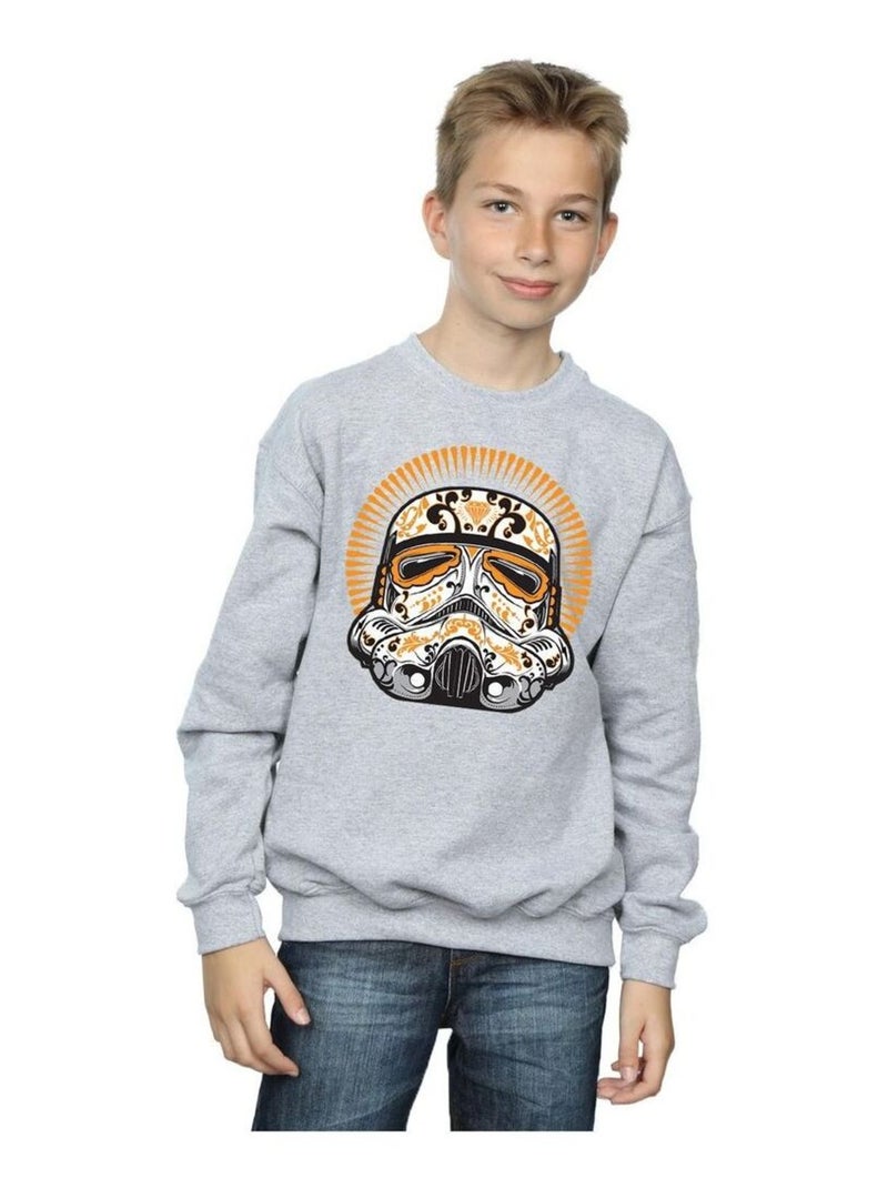 Star Wars - Sweat DIA DE LOS MUERTOS Gris chiné - Kiabi
