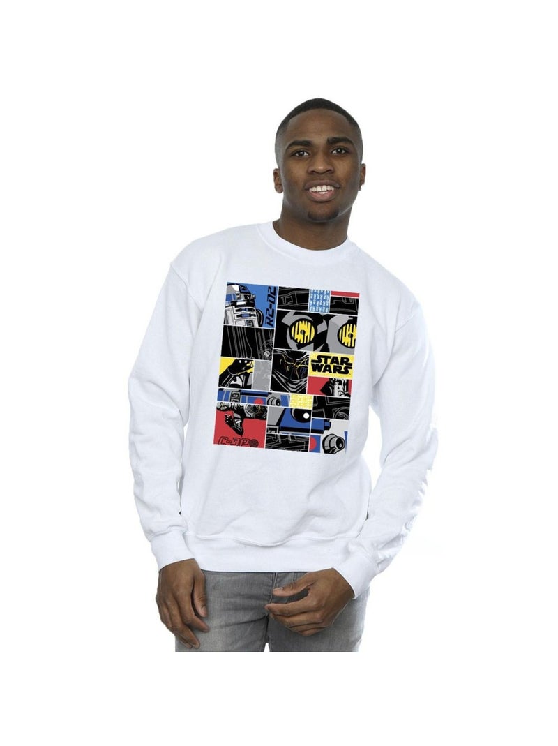 Star Wars - Sweat DROID Blanc - Kiabi