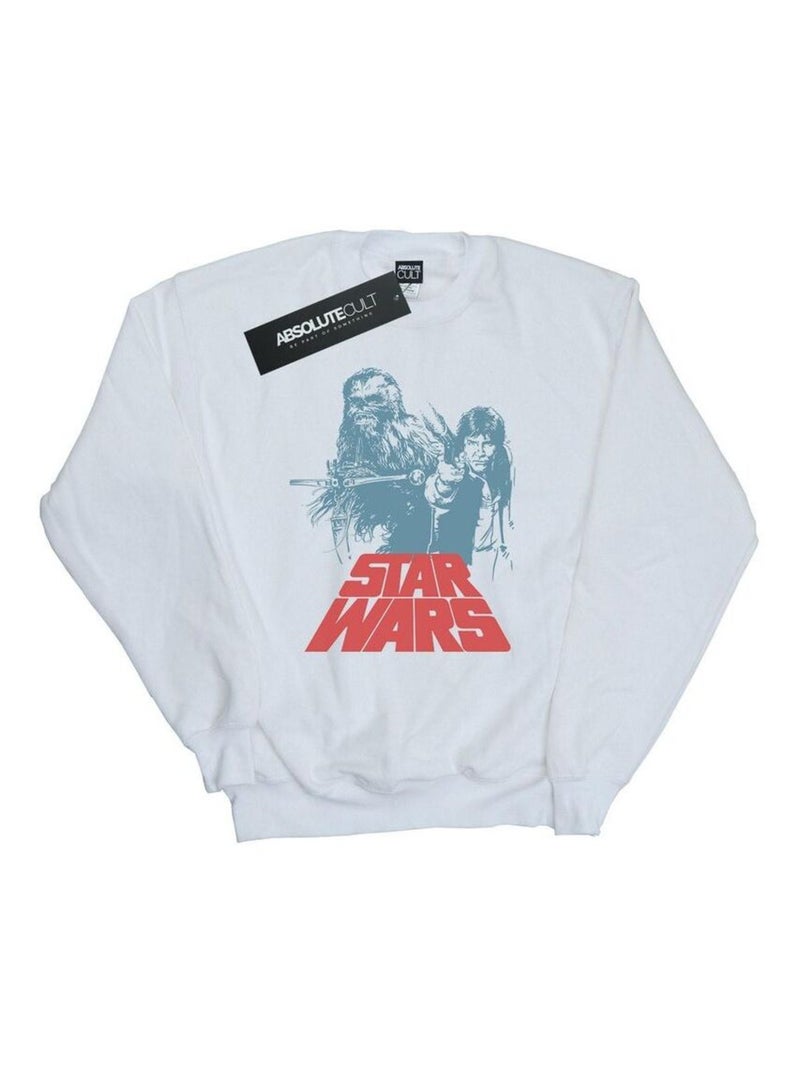 Star Wars - Sweat DUET Blanc - Kiabi