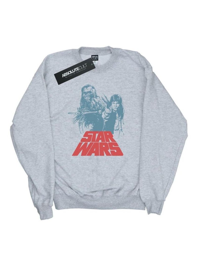 Star Wars - Sweat DUET Gris chiné - Kiabi