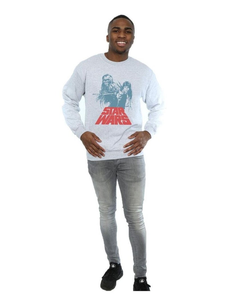Star Wars - Sweat DUET Gris chiné - Kiabi