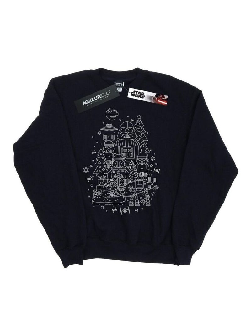 Star Wars - Sweat EMPIRE Bleu marine - Kiabi