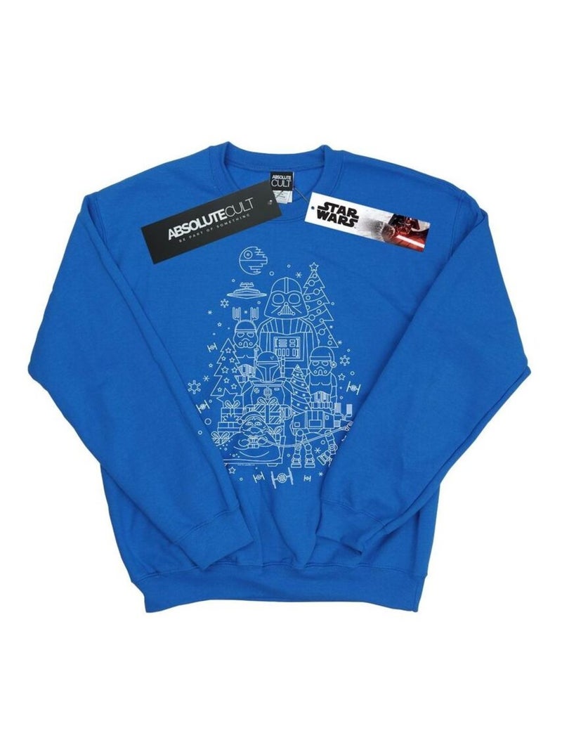 Star Wars - Sweat EMPIRE Bleu roi - Kiabi