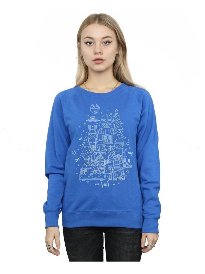 Star Wars - Sweat EMPIRE Bleu roi - Kiabi