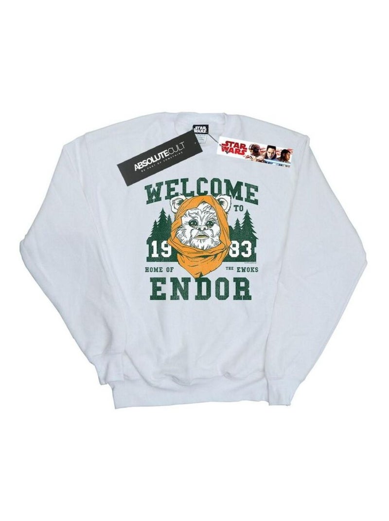 Star Wars - Sweat ENDOR CAMP Blanc - Kiabi