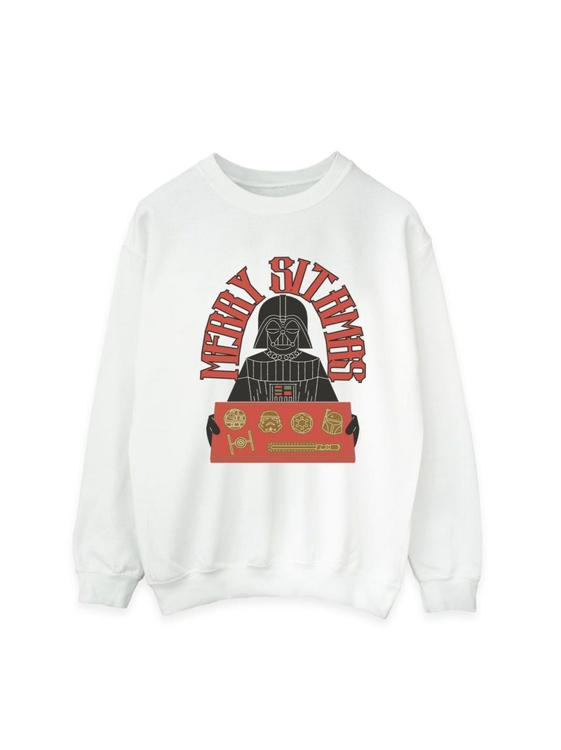 Star Wars - Sweat EPISODE IV: A NEW HOPE MERRY SITHMAS Blanc - Kiabi