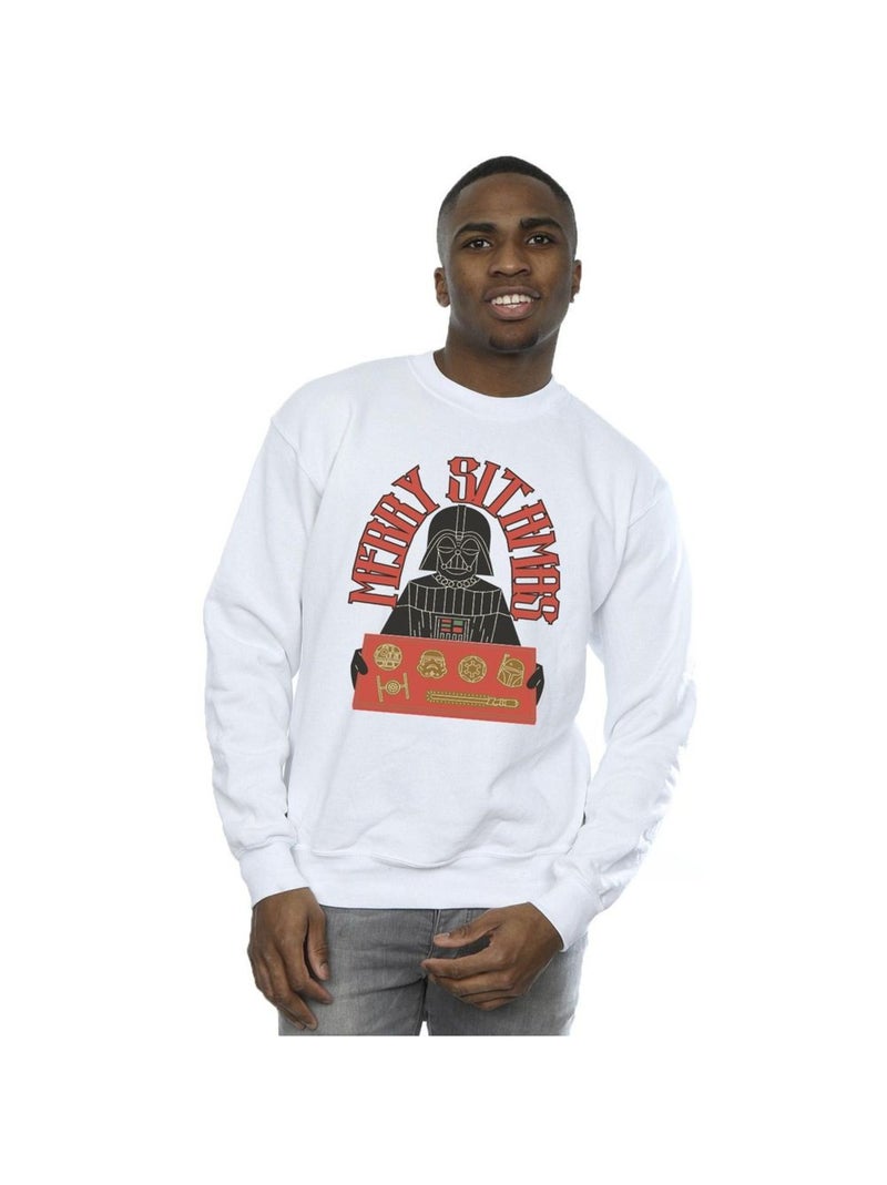 Star Wars - Sweat EPISODE IV: A NEW HOPE MERRY SITHMAS Blanc - Kiabi