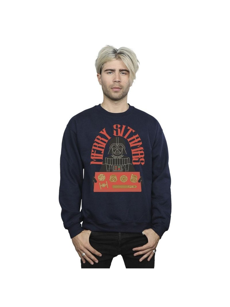 Star Wars - Sweat EPISODE IV: A NEW HOPE MERRY SITHMAS Bleu marine - Kiabi