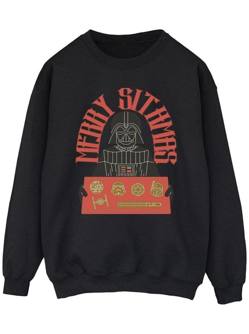 Star Wars - Sweat EPISODE IV: A NEW HOPE MERRY SITHMAS Noir - Kiabi