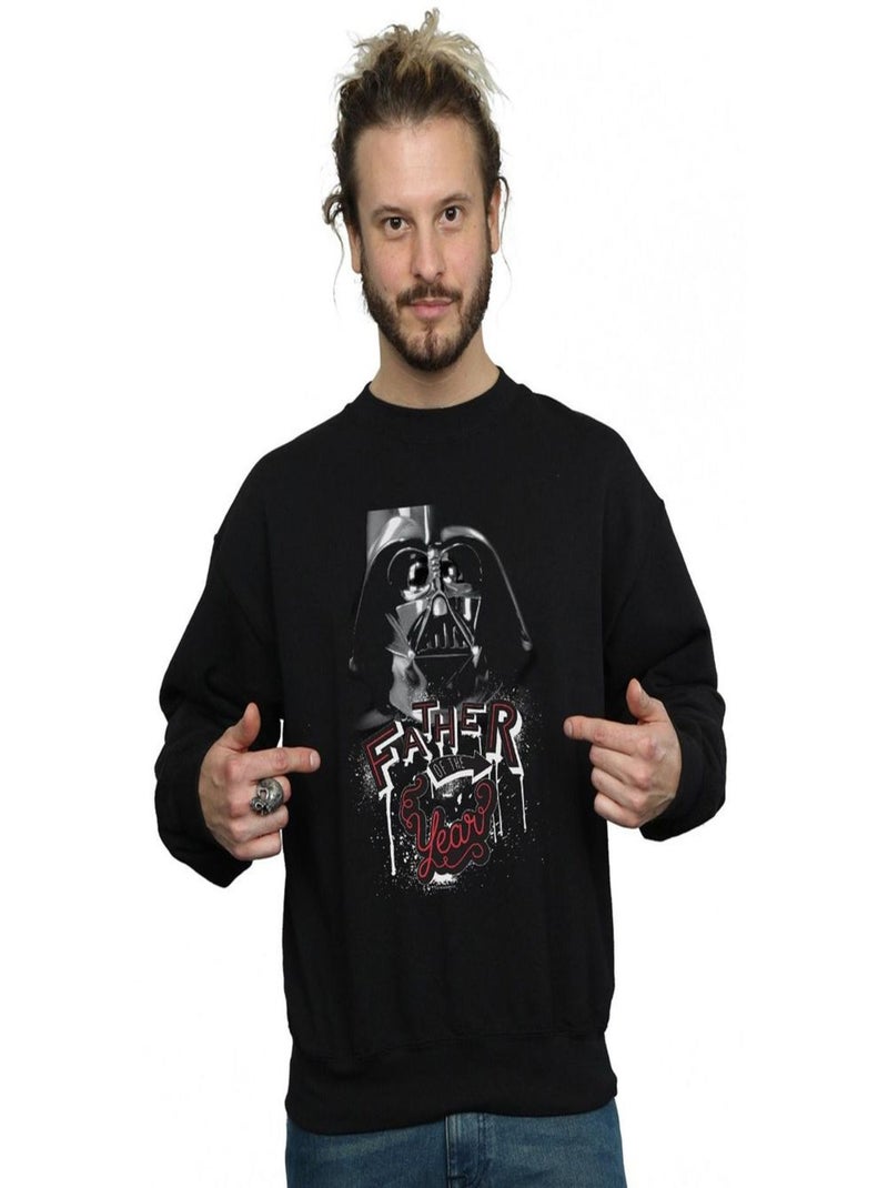 Star Wars - Sweat FATHER OF THE YEAR Noir - Kiabi