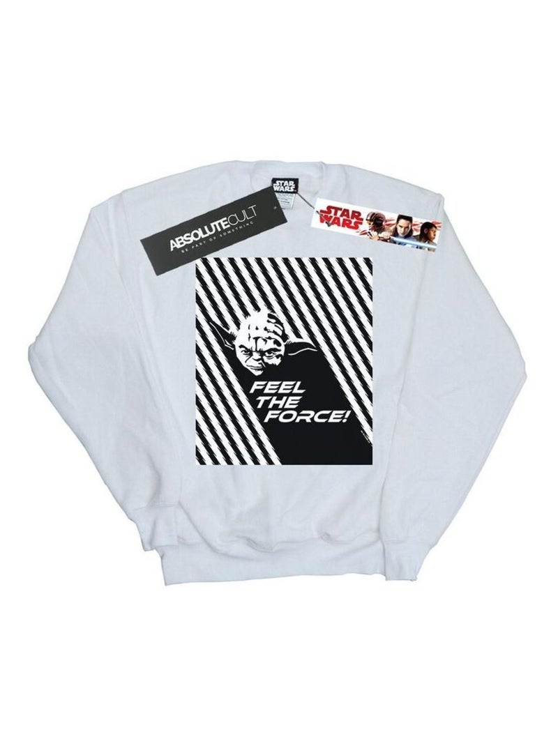 Star Wars - Sweat FEEL THE FORCE Blanc - Kiabi