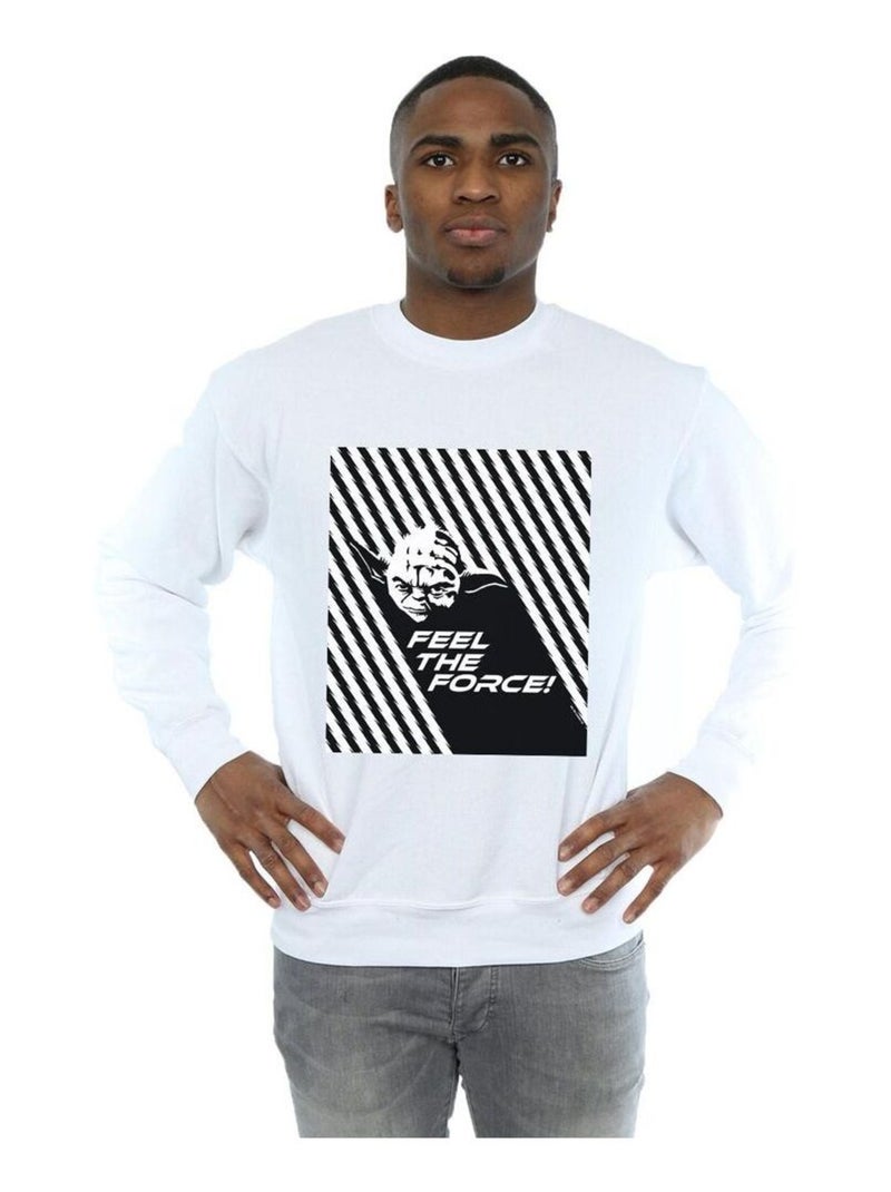 Star Wars - Sweat FEEL THE FORCE Blanc - Kiabi