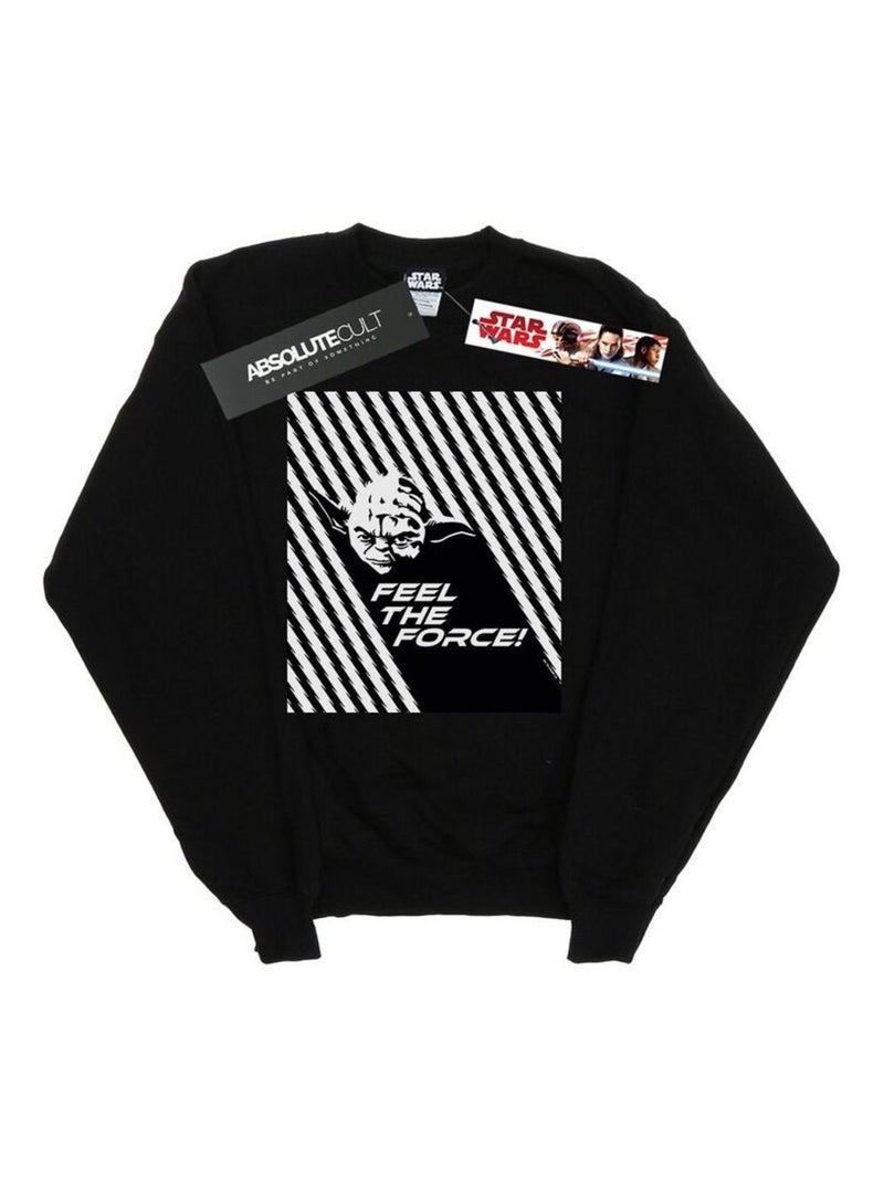 Star Wars - Sweat FEEL THE FORCE Noir - Kiabi
