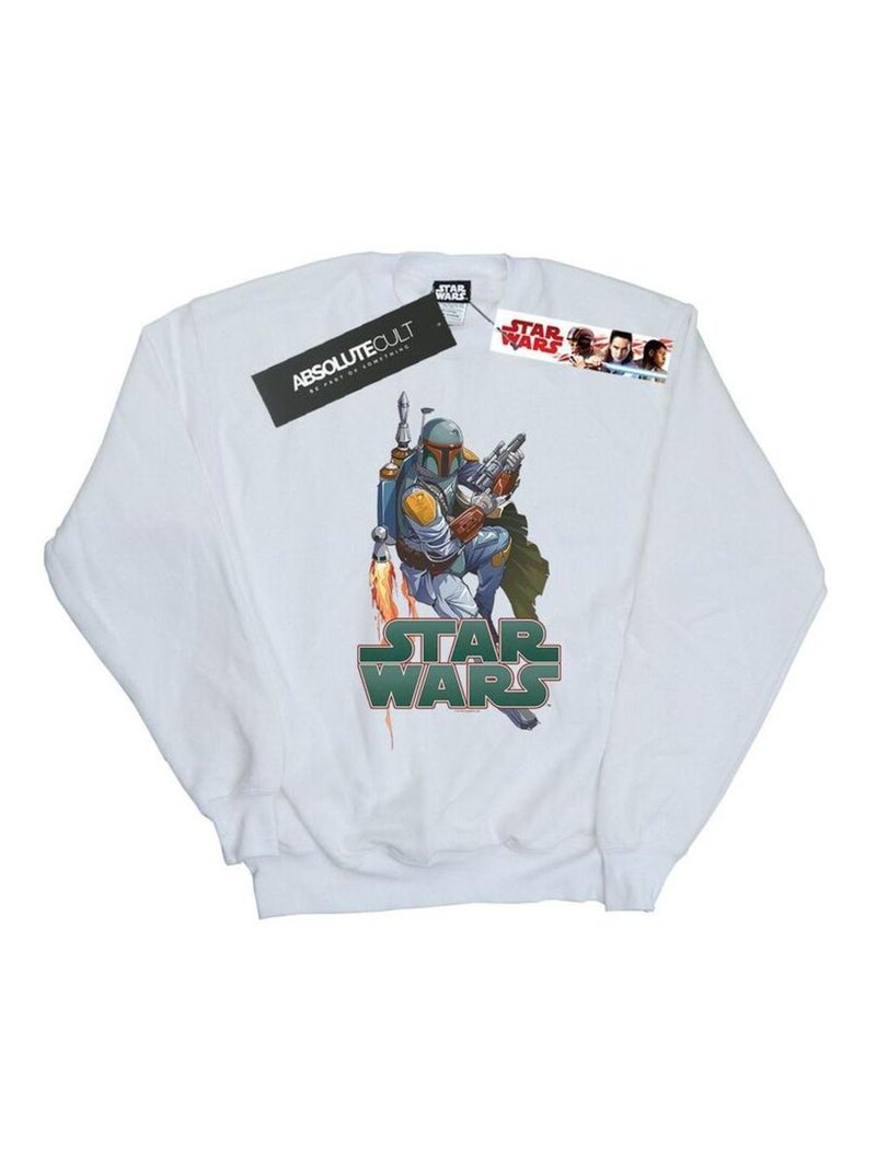 Star Wars - Sweat FIRED UP Blanc - Kiabi