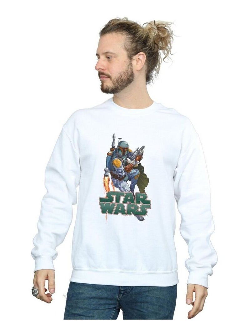 Star Wars - Sweat FIRED UP Blanc - Kiabi