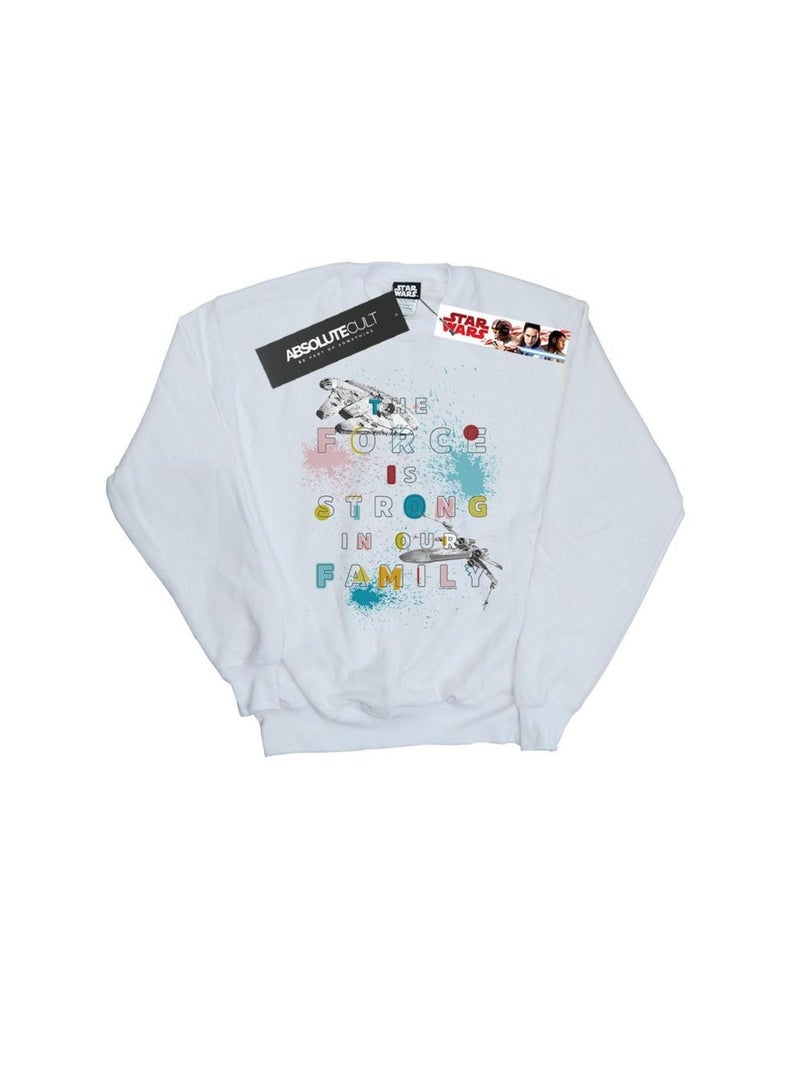 Star Wars - Sweat FORCE FAMILY Blanc - Kiabi