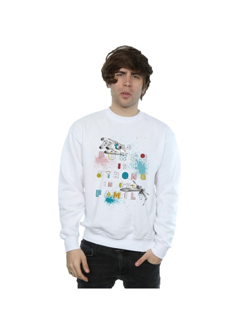 Star Wars - Sweat FORCE FAMILY Blanc - Kiabi