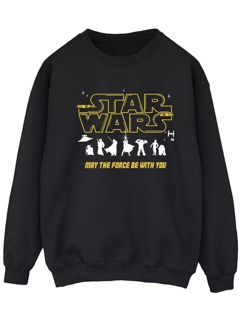 Star Wars - Sweat FORCE Noir - Kiabi