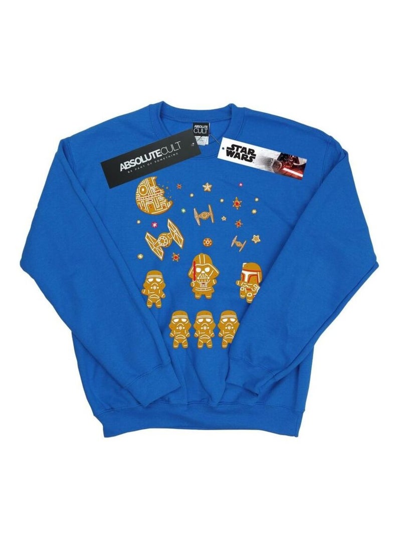 Star Wars - Sweat GINGERBREAD EMPIRE Bleu roi - Kiabi