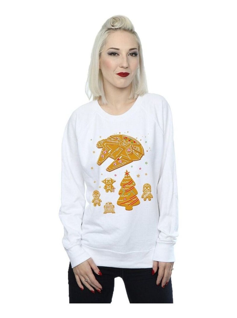 Star Wars - Sweat GINGERBREAD REBELS Blanc - Kiabi