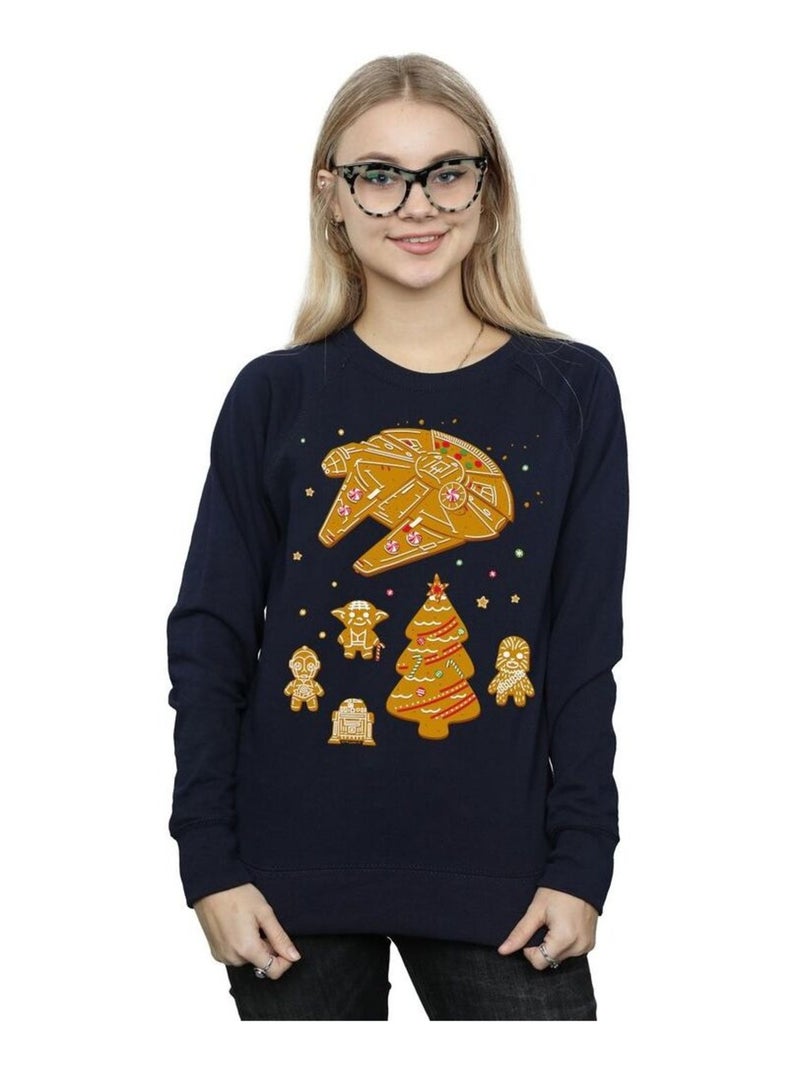 Star Wars - Sweat GINGERBREAD REBELS Bleu marine - Kiabi