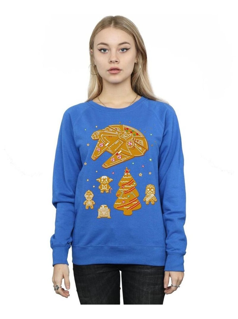Star Wars - Sweat GINGERBREAD REBELS Bleu roi - Kiabi