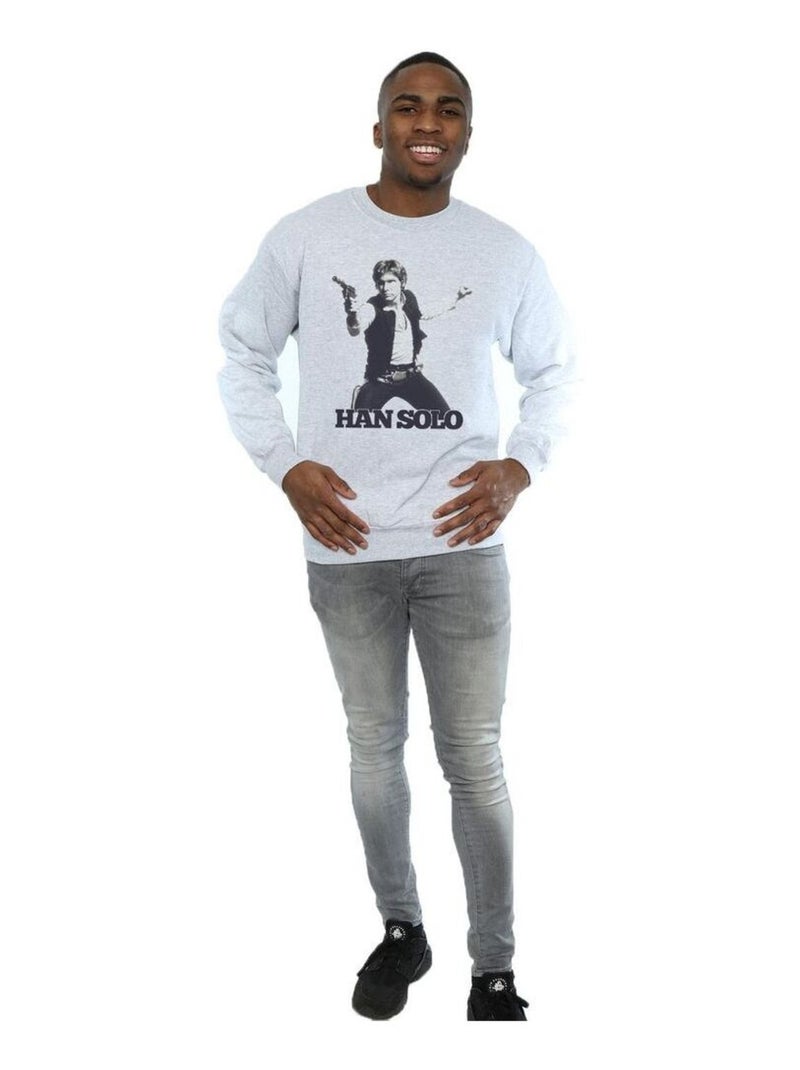 Star Wars - Sweat Gris chiné - Kiabi