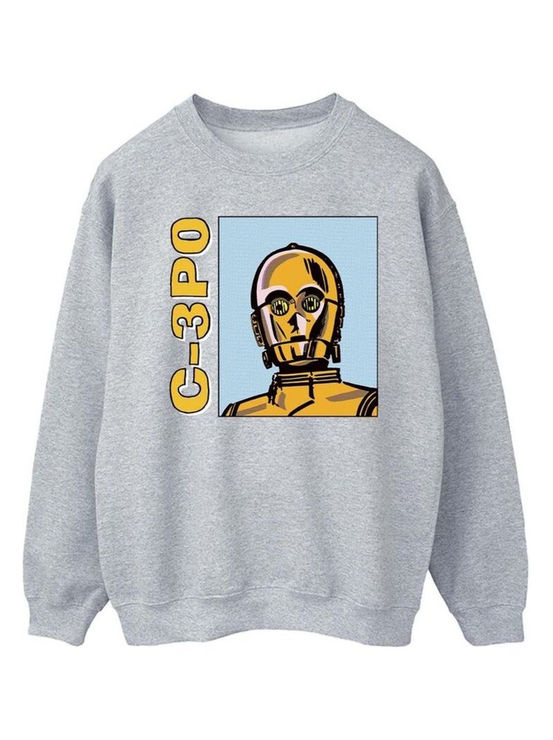 Star Wars - Sweat Gris chiné - Kiabi